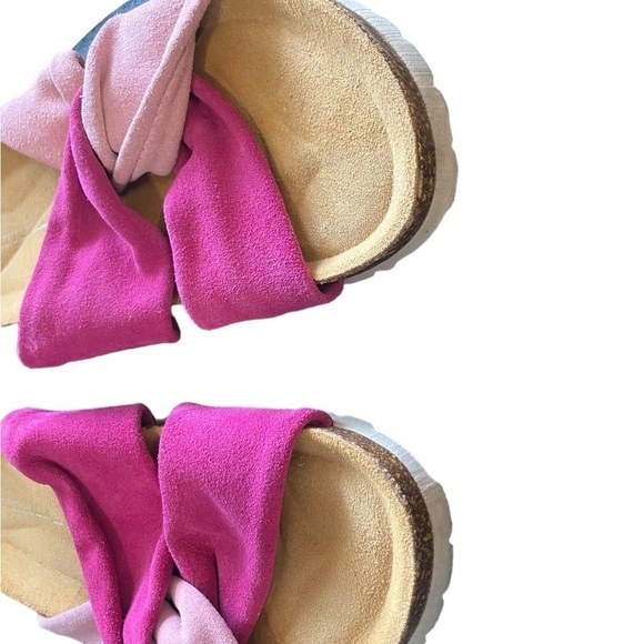 Intentionally Blank Pink Suede Sandals Size 5.5-6 - Picture 6 of 10